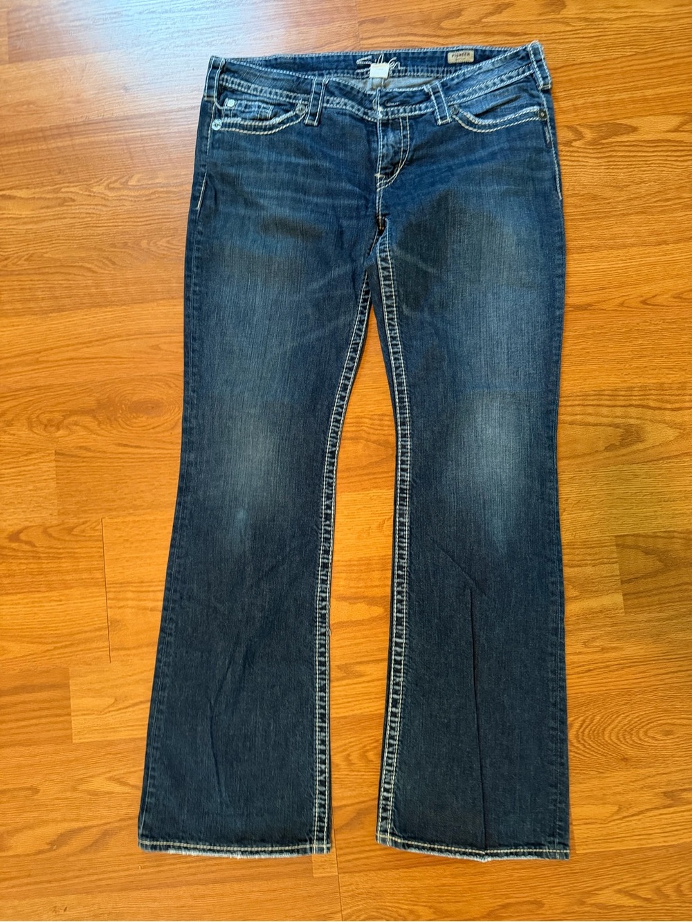 Silver Jeans Dark Blue Bootcut Flared Denim size 34
